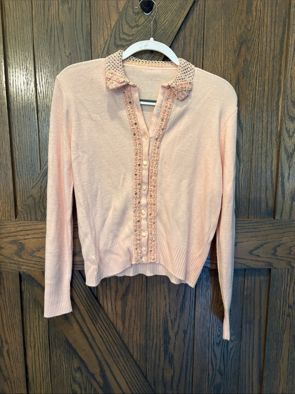 Vintage Sweater with Beautiful Beaded Details